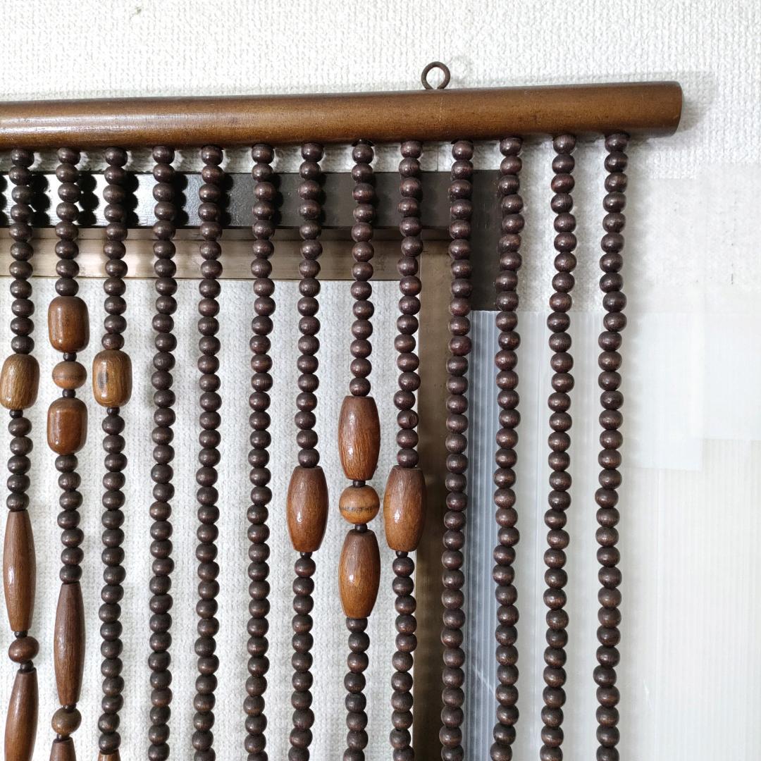 昭和レトロ 古道具 玉簾 玉すだれ 暖簾 珠のれん のれん アンティーク