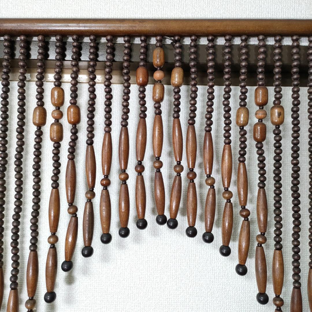 昭和レトロ 古道具 玉簾 玉すだれ 暖簾 珠のれん のれん アンティーク