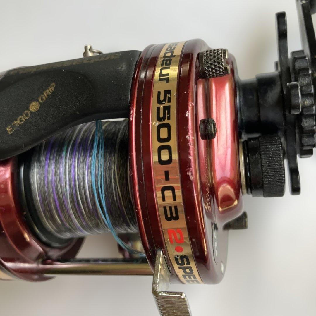 アブガルシア　アンバサダー 5500-C3 2スピード　PE2号約100m付