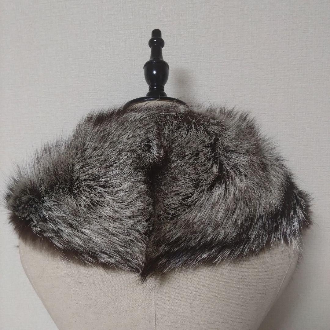 【SAGA FOX】シルバーフォックスファー 襟巻き マフラー 極上の肌触り
