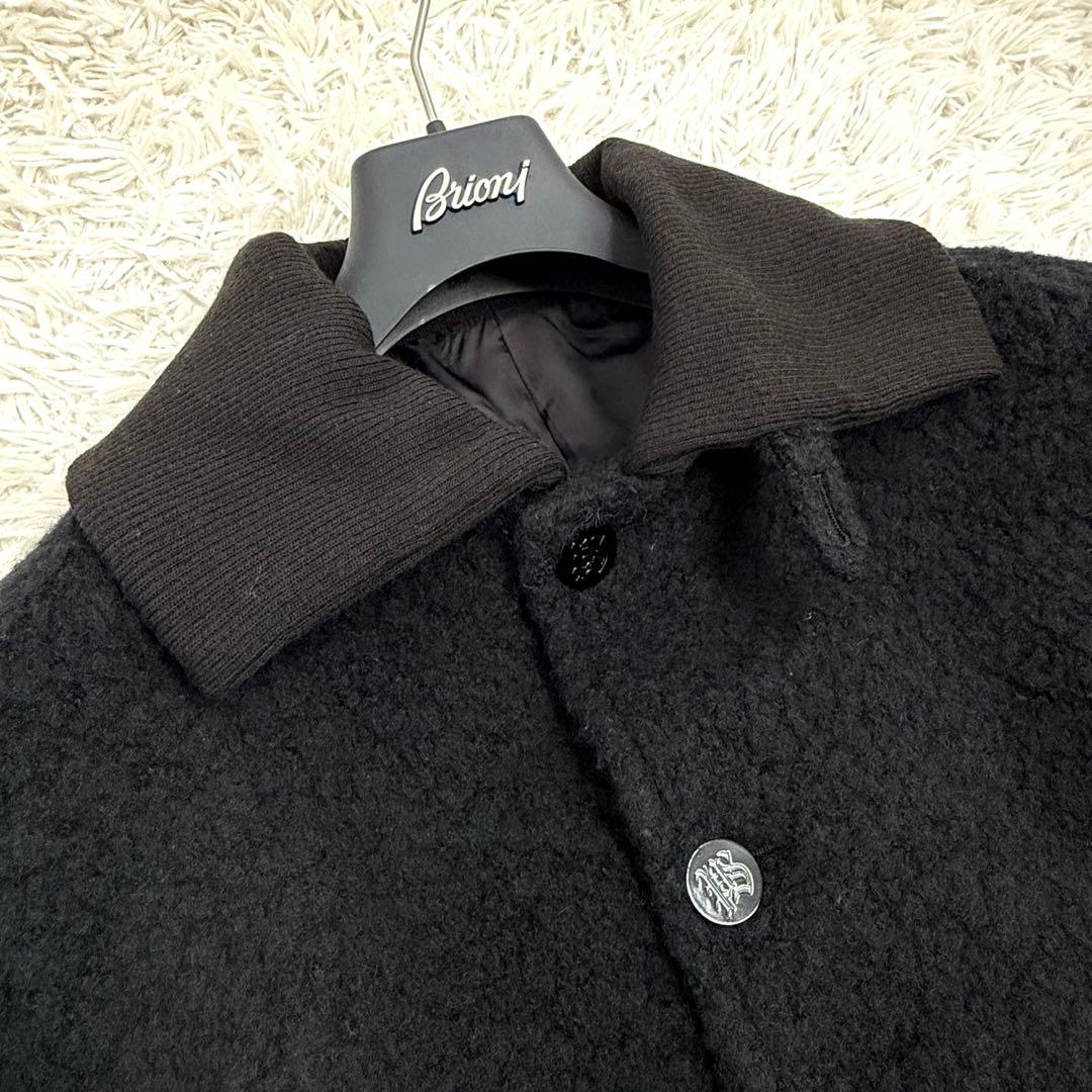 現行美品】ポールスミス レオパード ボア ベルト付きウールロング