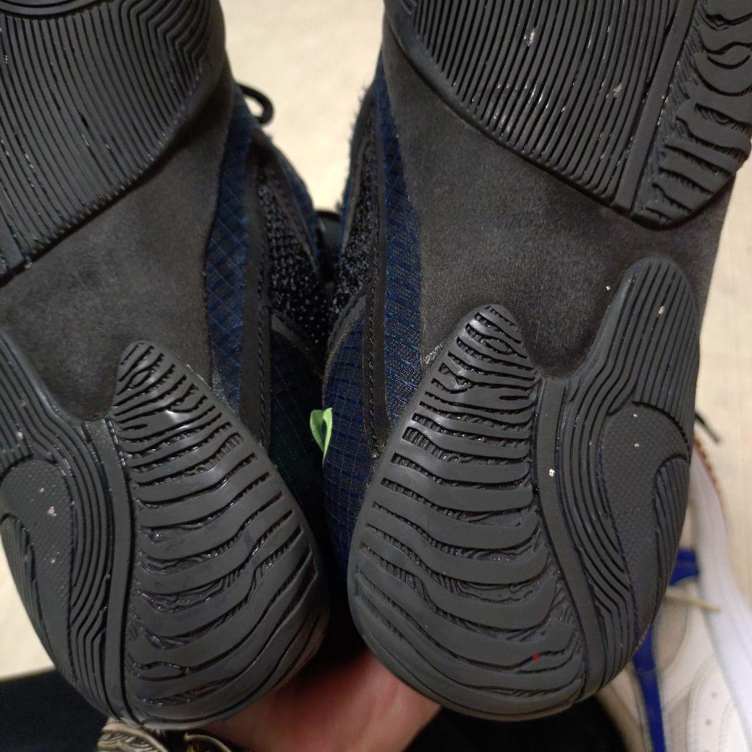 Nike ハイパーko2 ボクシングシューズ ブラック　ネイビー/ライム