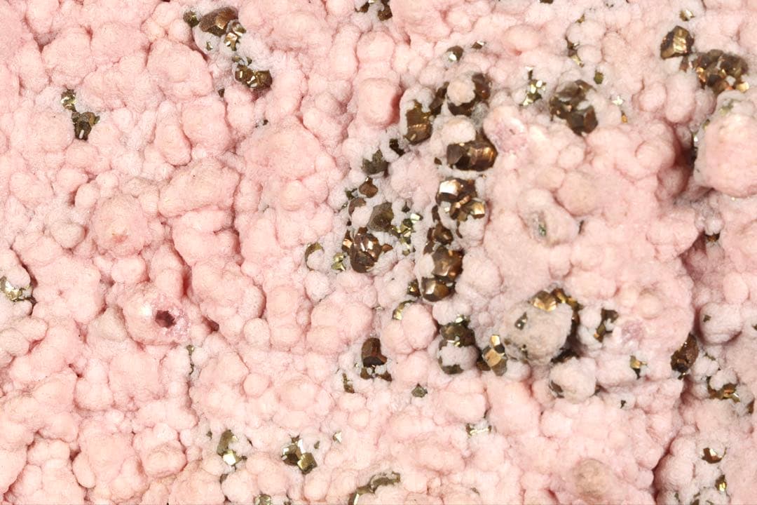 国産菱マンガン鉱 インカローズ 原石 黄鉄鉱共生 天然石 台座付 23.8kg