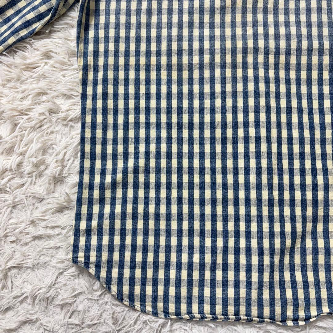 RRL ウエスタンシャツ チェック インディゴ