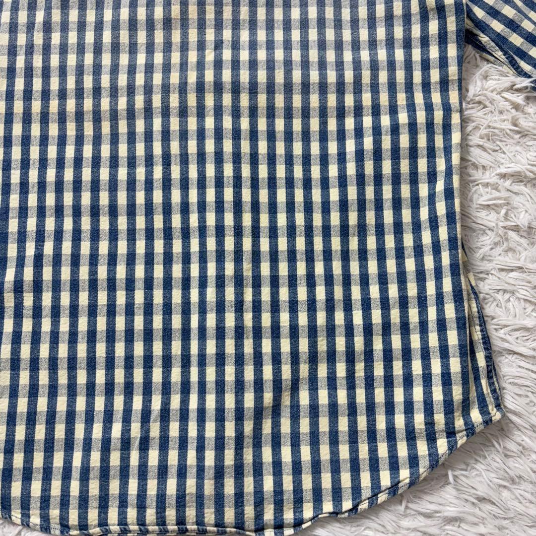 RRL ウエスタンシャツ チェック インディゴ