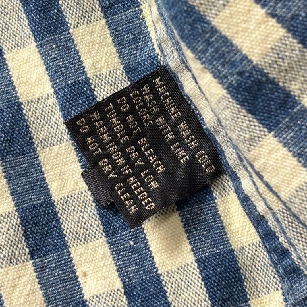 RRL ウエスタンシャツ チェック インディゴ