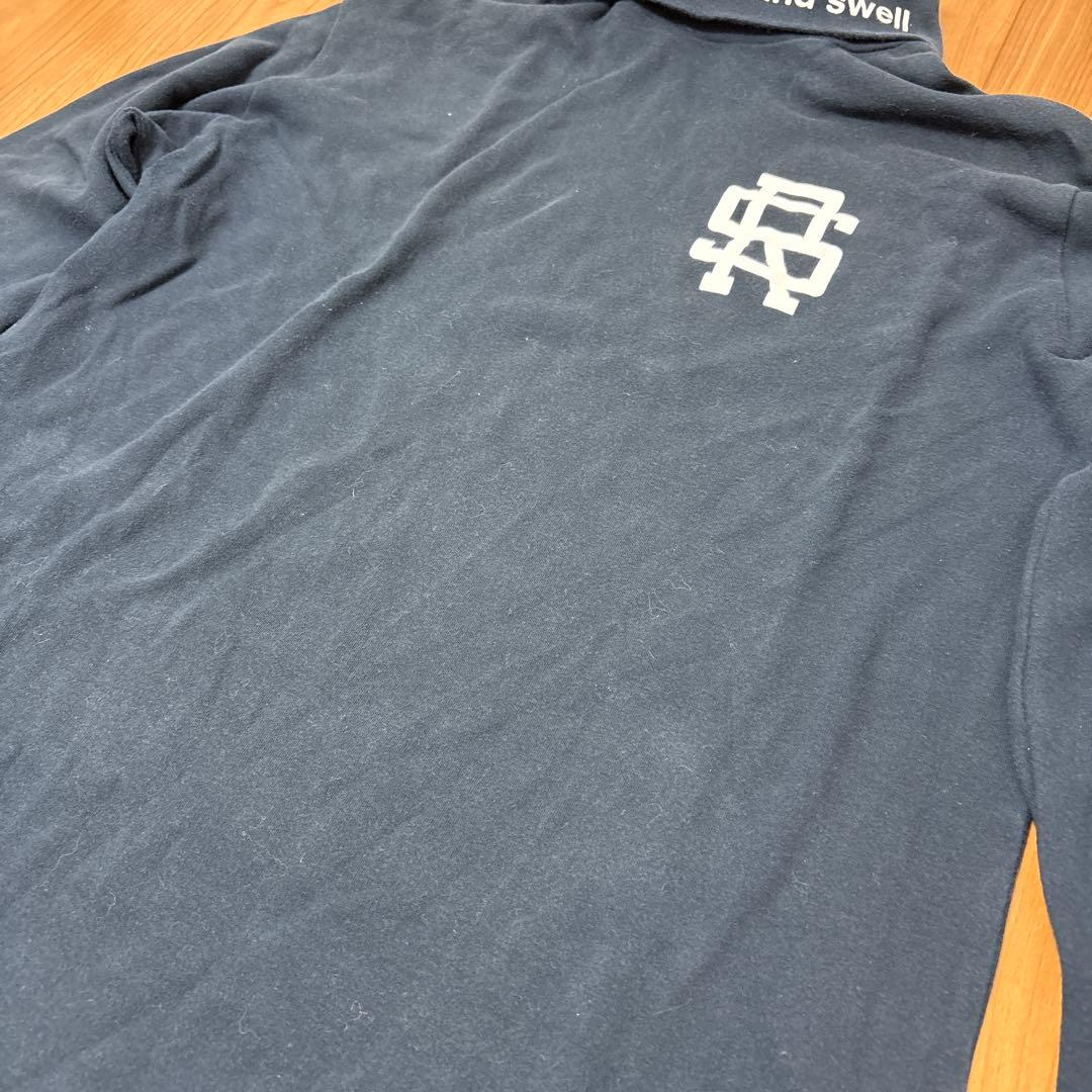 rough and swell ネイビー ハイネックシャツ