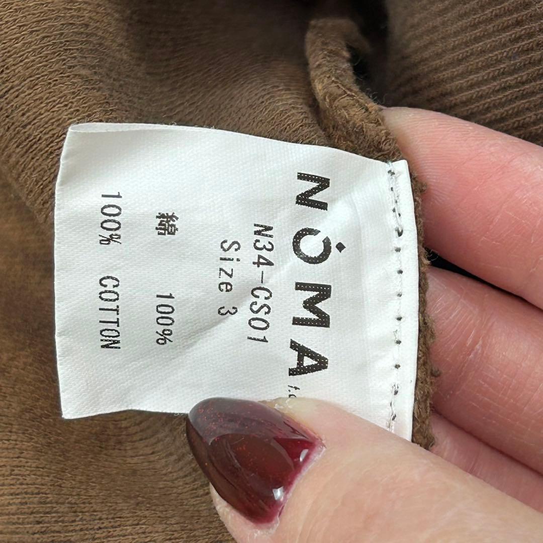 K576 L ノーマティーディー クルーネック スウェット ブラウン メンズ