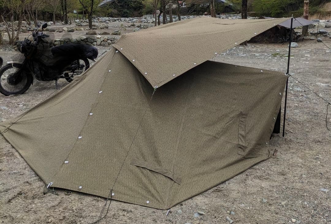 東ドイツ軍幕レインドロップカモテントシート