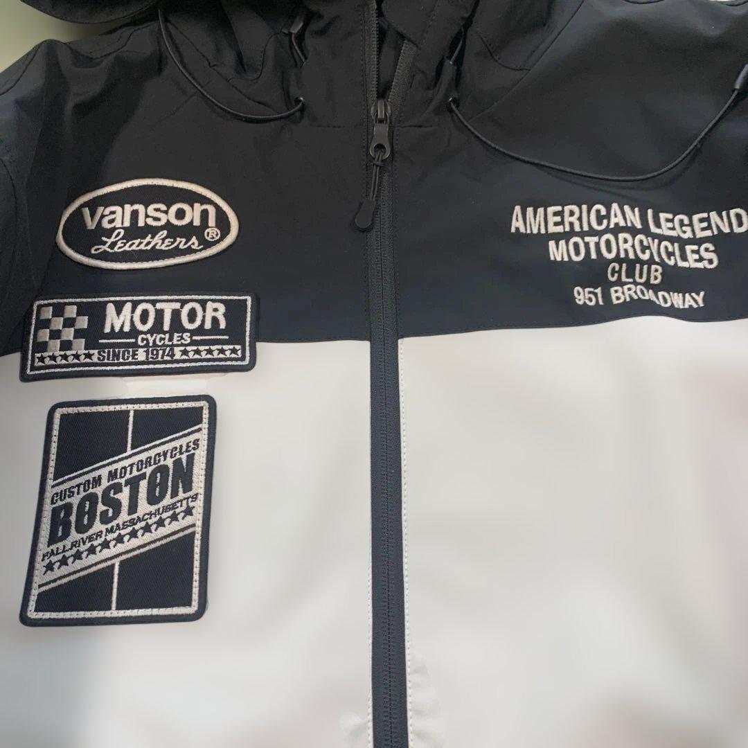 vanson leathers バイクジャケット ホワイト/ブラック