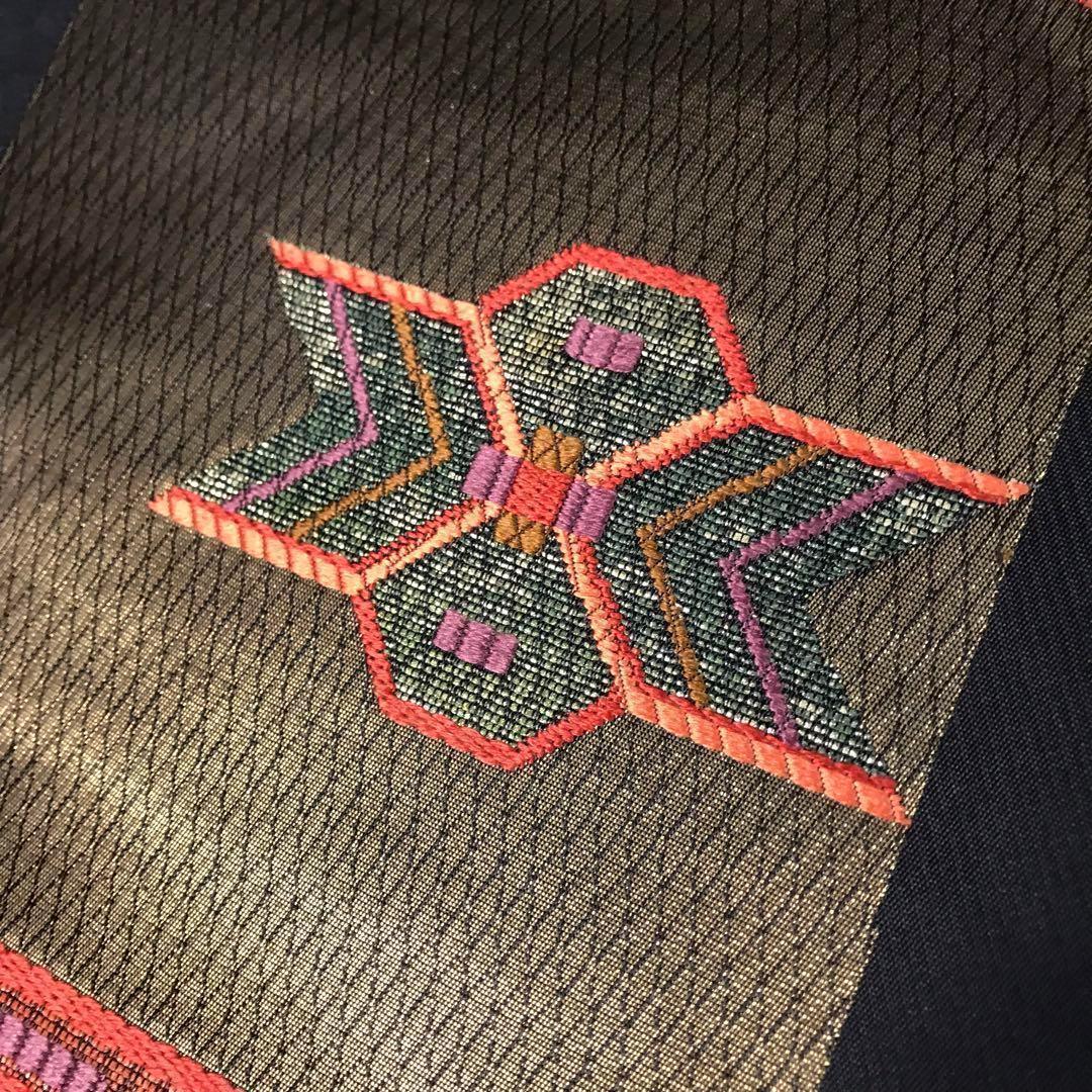 ZF-1069 袋帯 正絹 六通 ハイセンス 美品 抽象柄 お洒落 - メルカリ