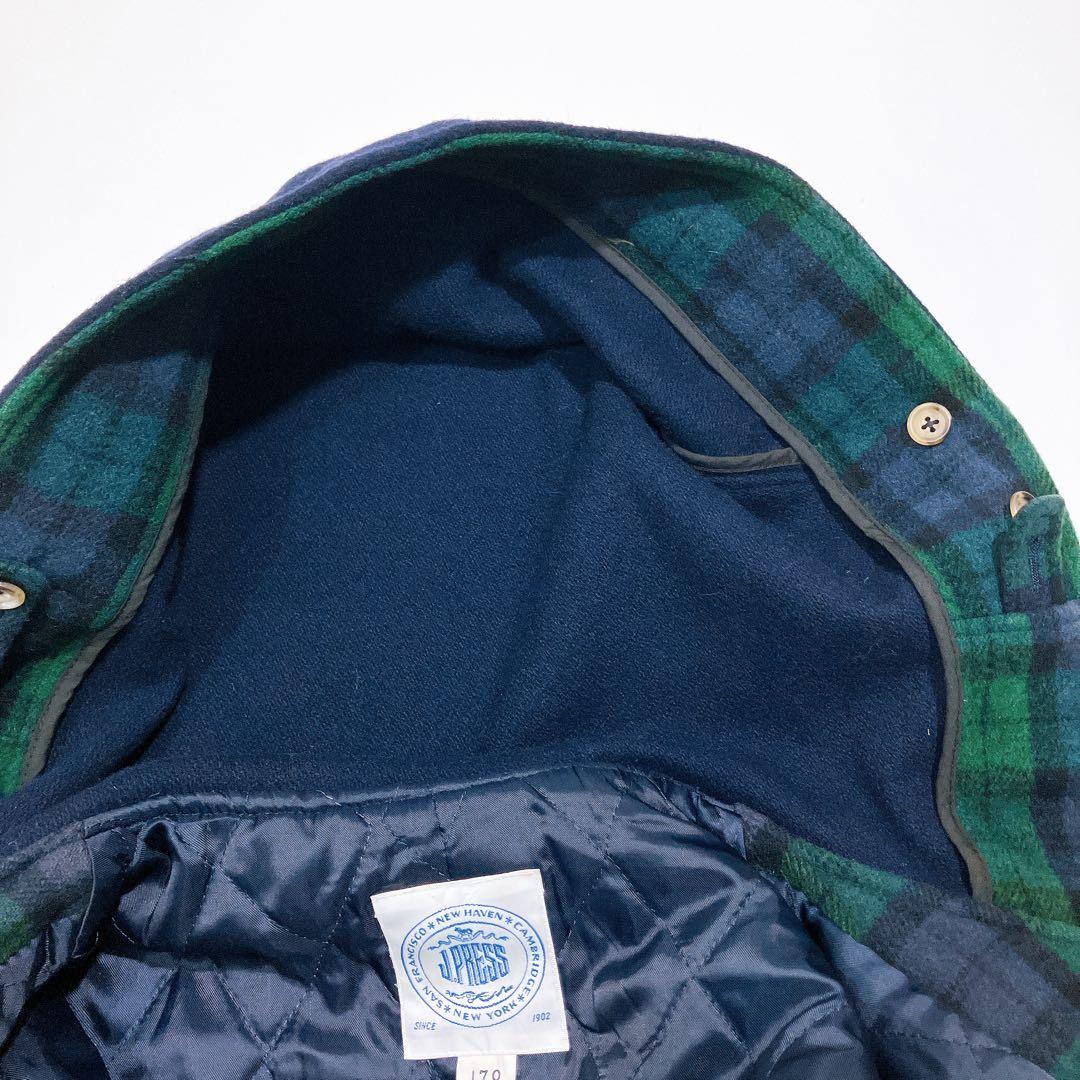 逸品】J.PRESS ロングダッフルコート 裏キルト トグル ネイビー