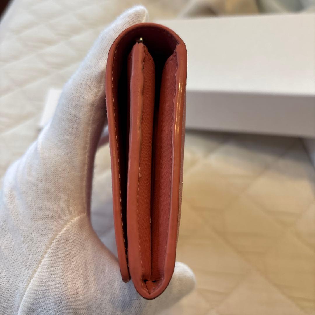 V*様 BALENCIAGA ピンク レザー 長財布　美品