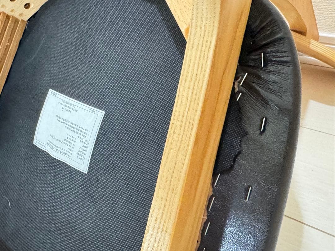 unico ダイニングチェア 黒　FIX②