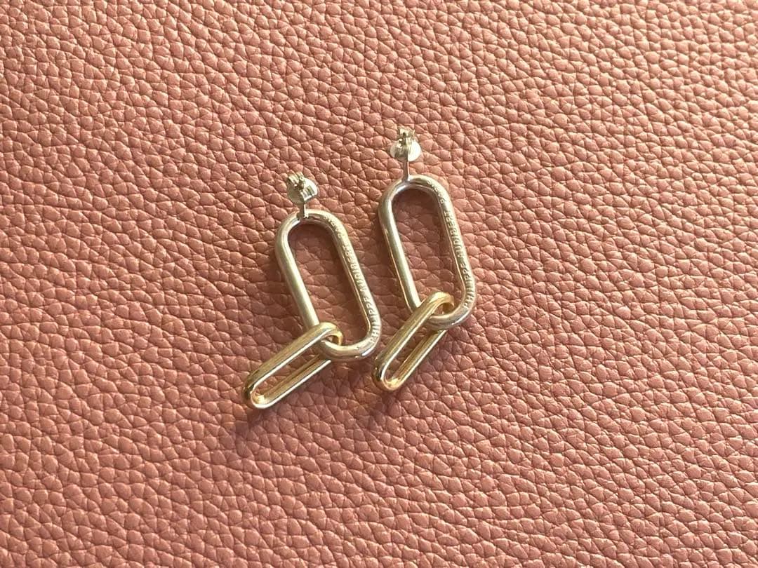 PHILIPPE AUDIBERT＞OVAL コンビカラー ピアス - メルカリ