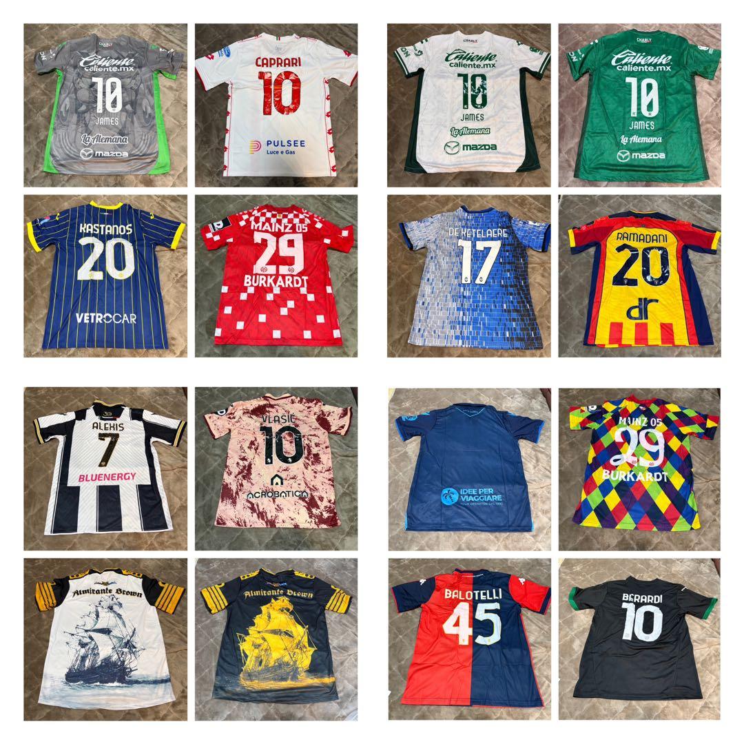 海外サッカー ユニフォーム セリエA ブンデス他 20枚セット+おまけ数枚