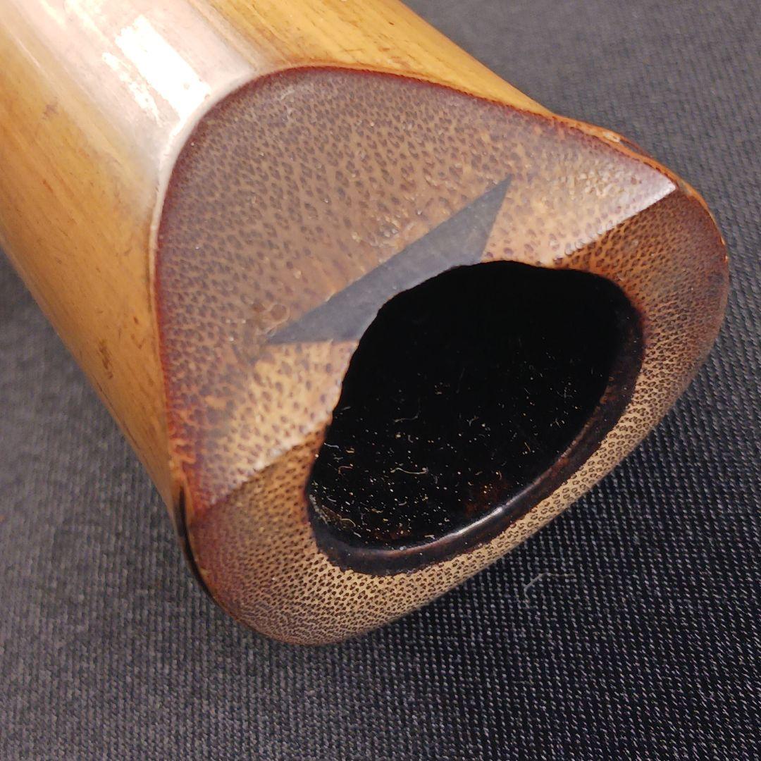 Y2886-5 琴古流 尺八 星光銘 藤巻 全長55㎝ 竹製