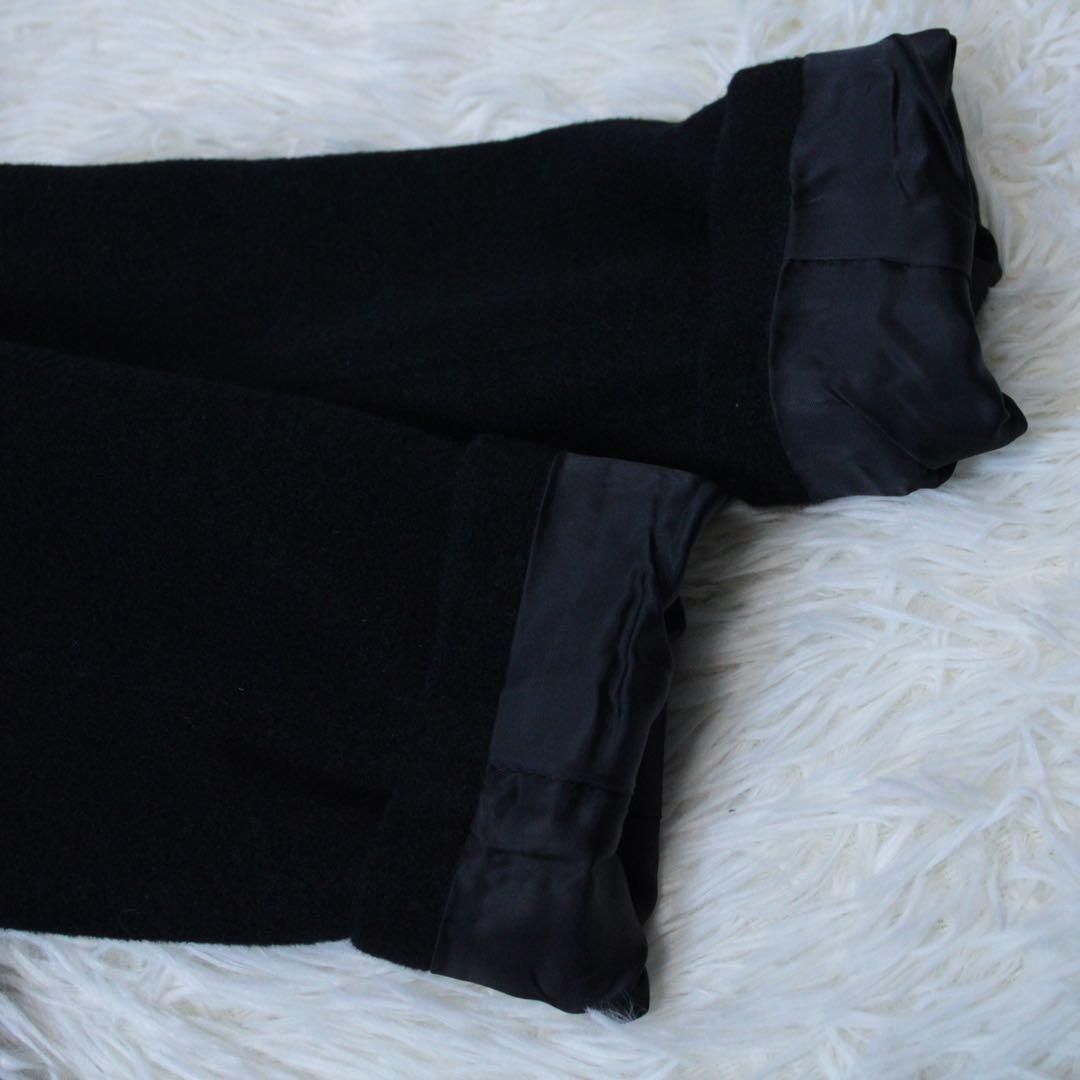 INED イネド 2WAY ラクーンファー アンゴラロングコート ブラック 9