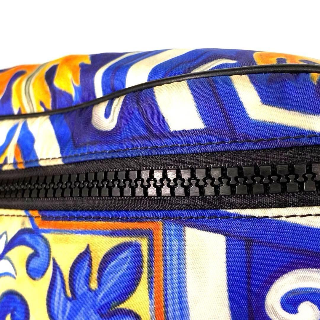 【極美品】ドルチェ&ガッバーナ ウエストポーチ　ウエストバッグ　マヨリカプリント