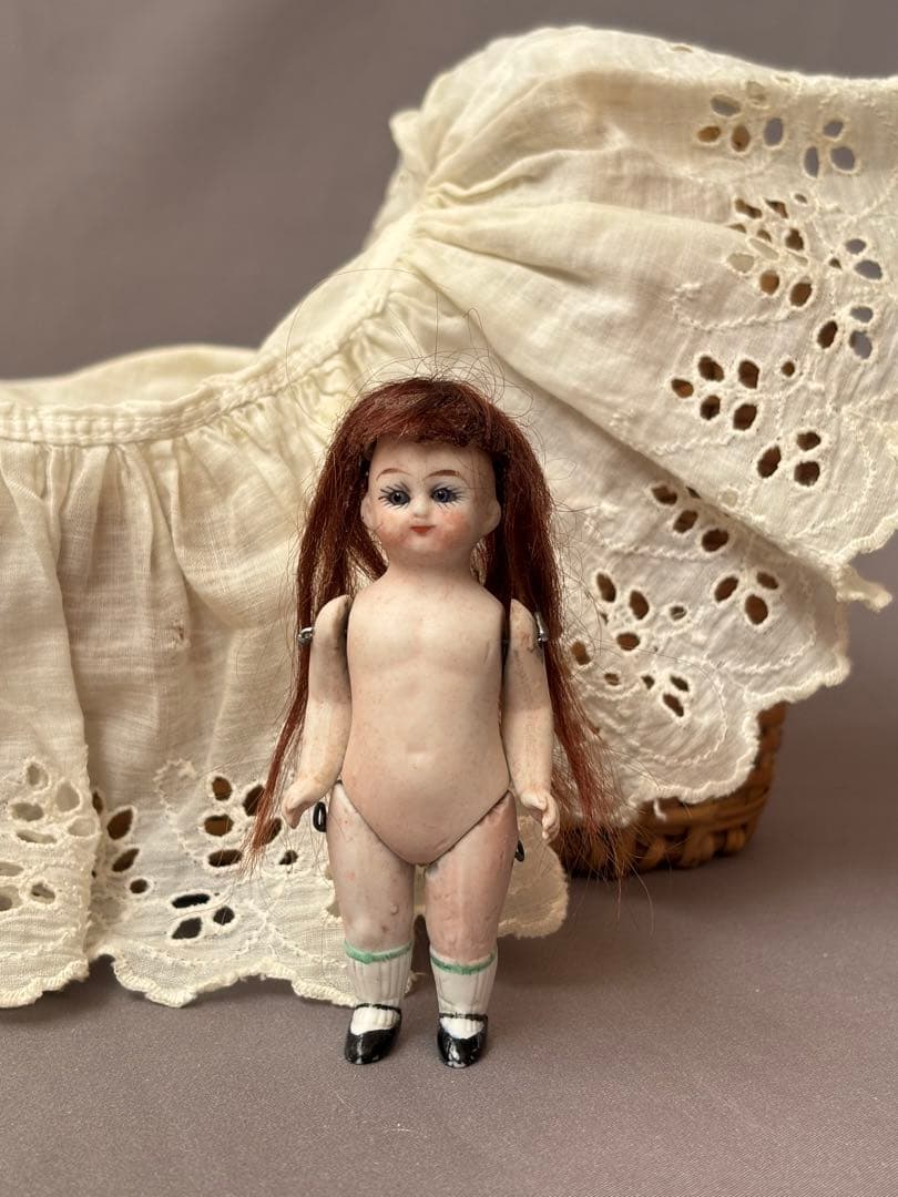 アンティーク オールビスクドール ミニョネット ドールハウスドール ビスクドール