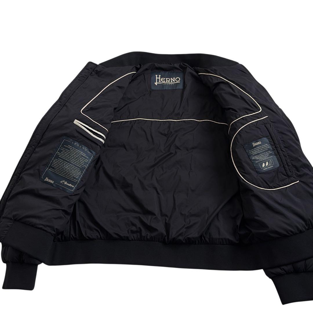 ヘルノ LEGEND MA-1 ダウンジャケット 黒 52 L'Aviatore