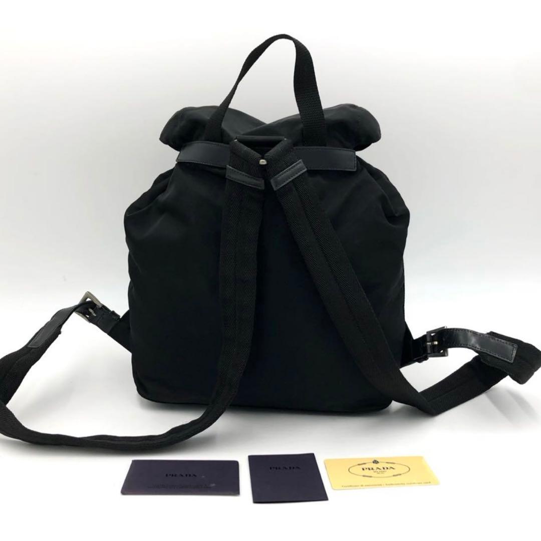 【極美品・Gカード付き】プラダ リュック ナイロン × レザー　B4650