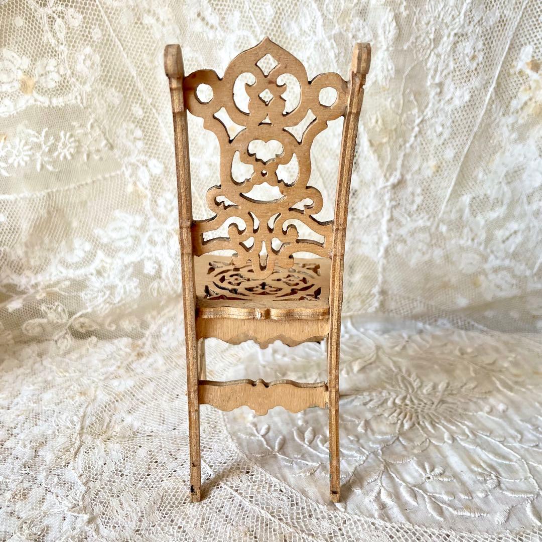 新春アンティーク福袋④ビスクドール&ドール用小物8点セット　チェア&王冠&パニエ