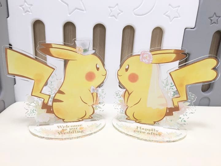 非売品】ポケモンブライダル ピカチュウウェルカムボード、ペーパー