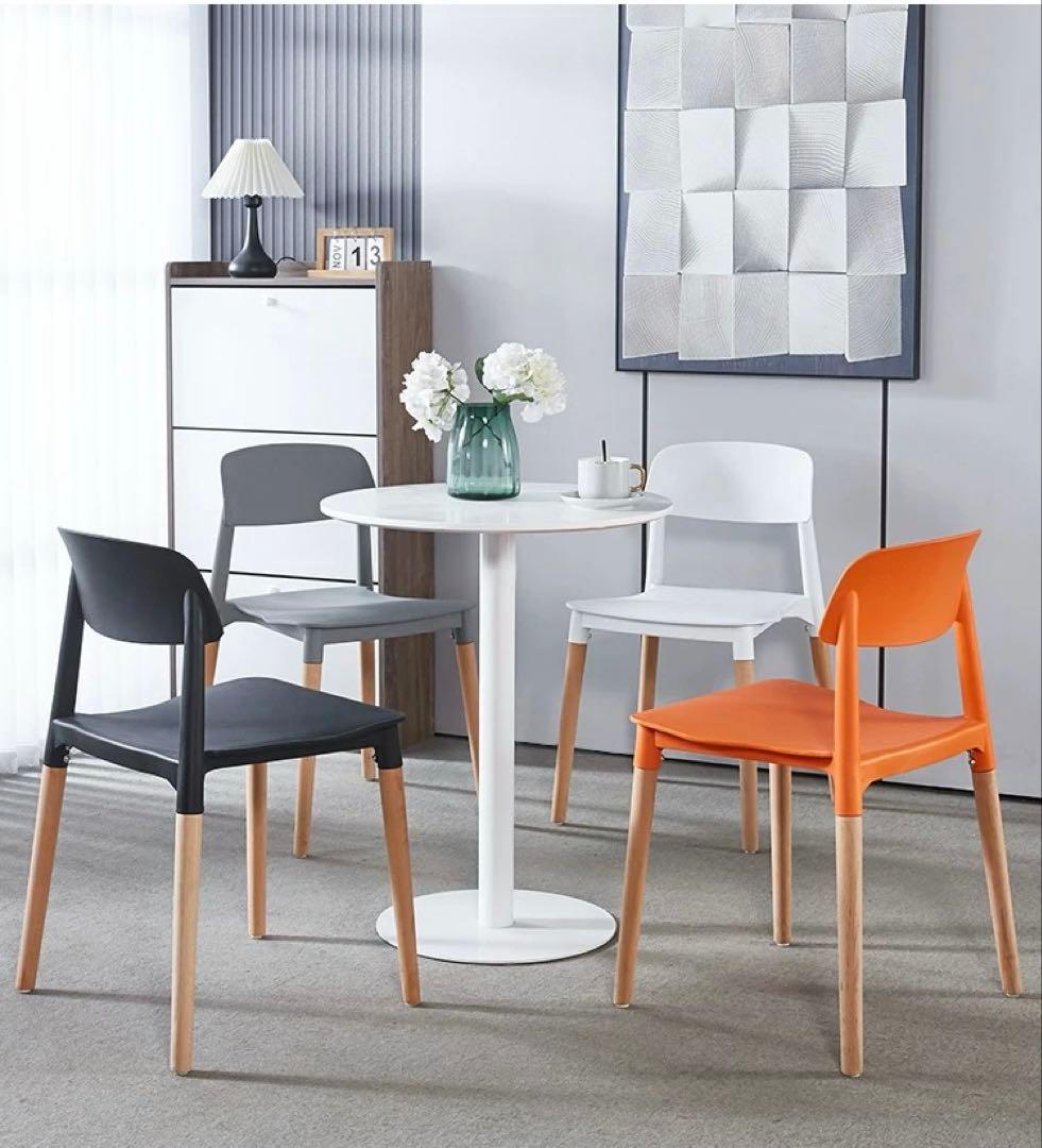 ダイニングチェア　マカロン色椅子　おしゃれ