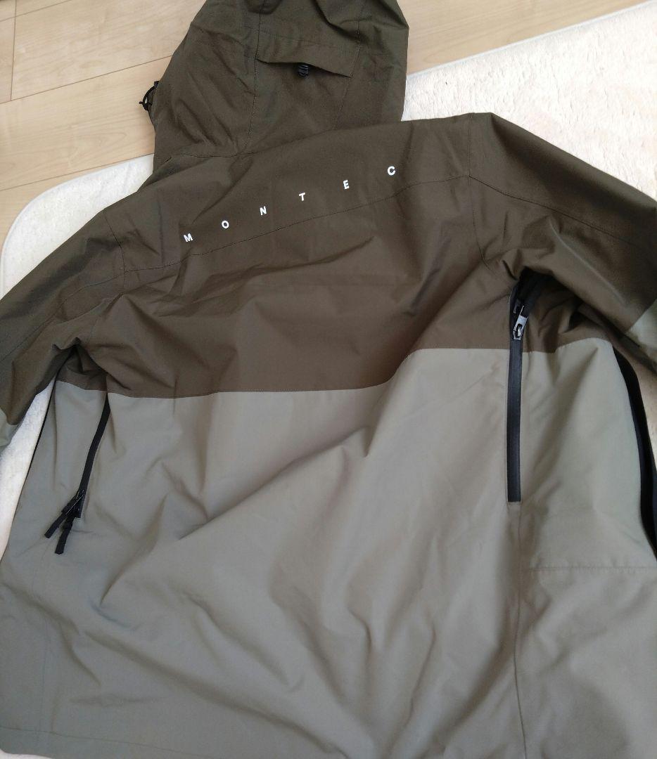 MONTEC アノラックジャケット オリーブグリーン/グレー - スノーボード最高