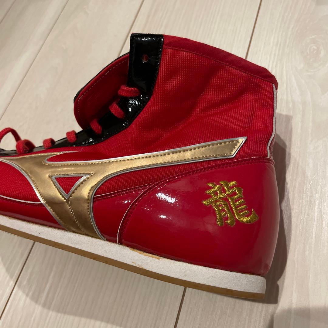 Mizuno ボクシングシューズ レッド/ゴールド　　サイズ27cm