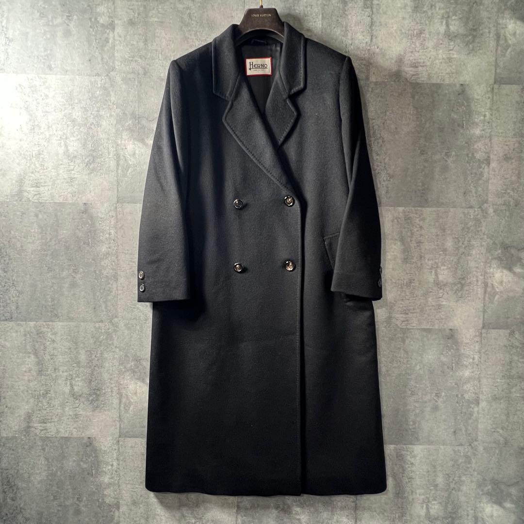 美品です♪HERNOカシミア100% ダブルブレストコートwomen's 46