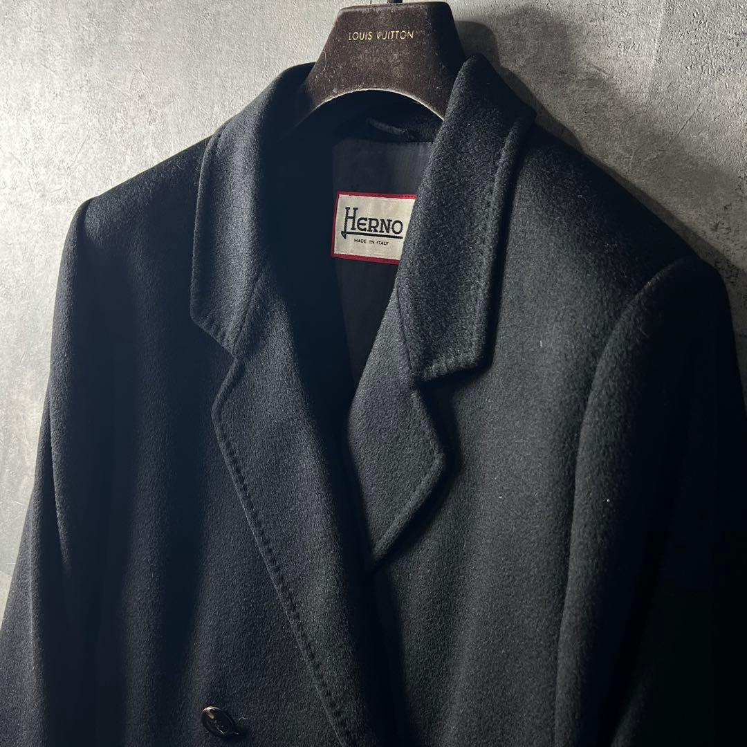 美品です♪HERNOカシミア100% ダブルブレストコートwomen's 46