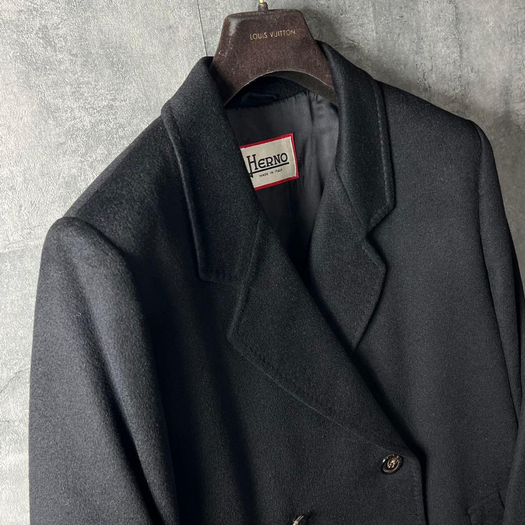 美品です♪HERNOカシミア100% ダブルブレストコートwomen's 46