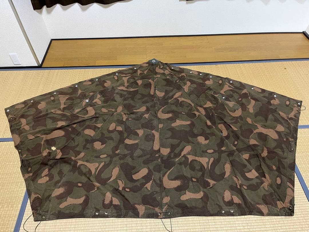 軍幕　ハンガリー軍　2枚　ポンチョ　タープ　ブッシュクラフト