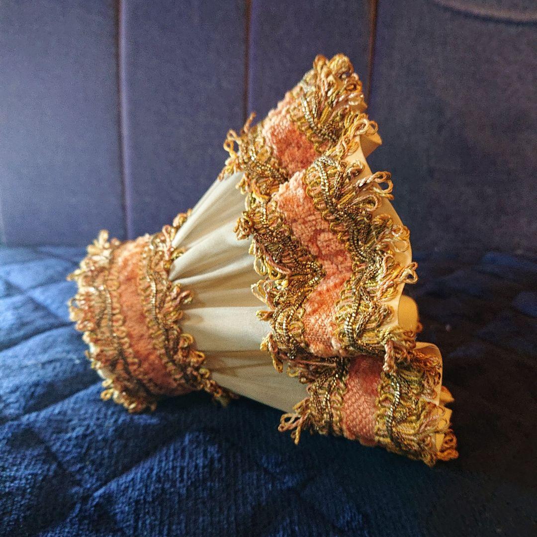 専用、フランス☆オーガンジー&リボンレース、ランプシェード、アンティーク