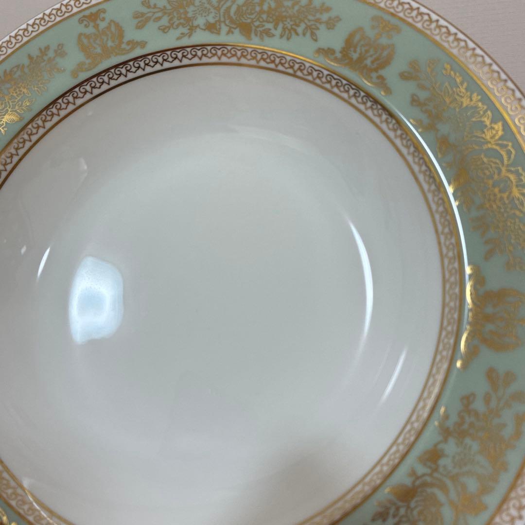 ウェッジウッド コロンビアセージグリーン スープ皿 黒壷 6枚まとめ