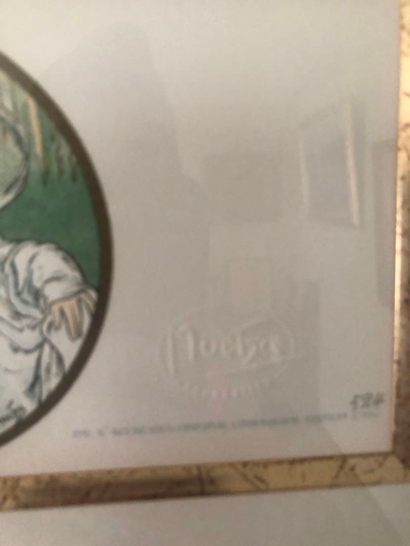 【証明書付ミュシャ財団認定公式リトグラフ】ミュシャ　アートカード年暦　美品　送込