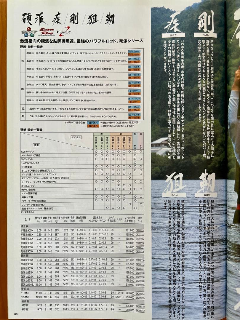 ダイワ鮎竿 硬派剛 急瀬抜90SX美品