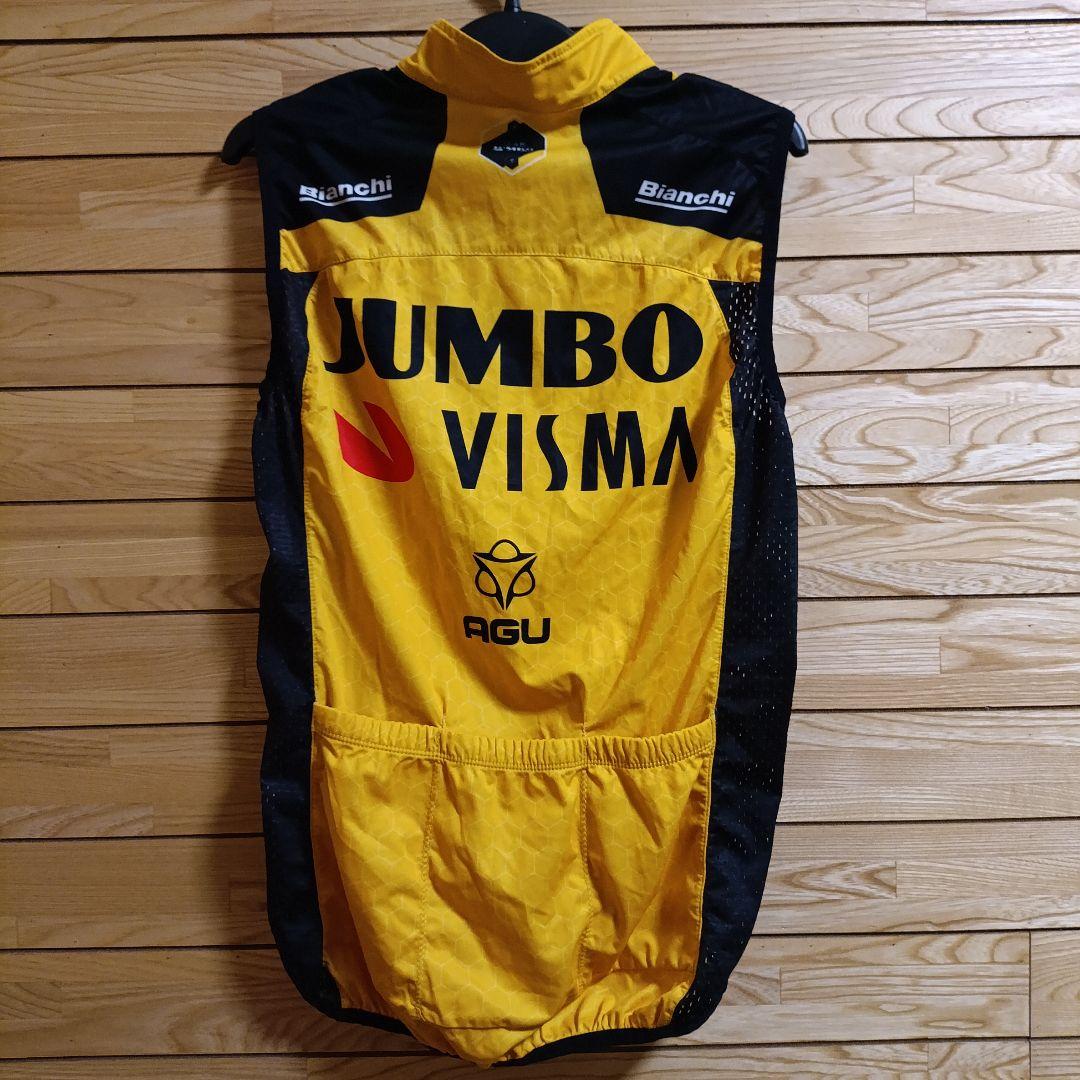 支給品　Jumbo visma　ベスト　サイクルジャージ　AGU　ユンボヴィスマ