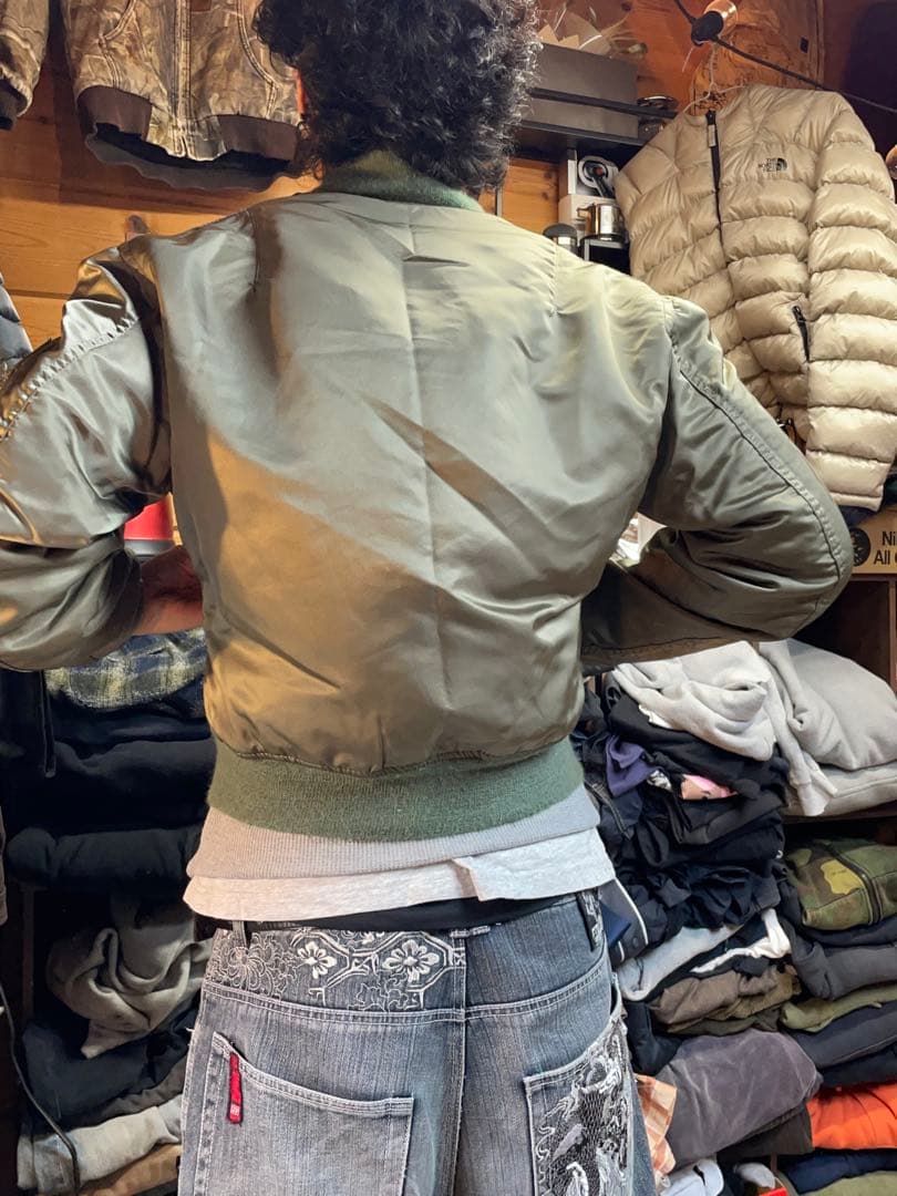 ジャケット・アウター 90s MA-1 alpha industries IDEAL ZIPPER