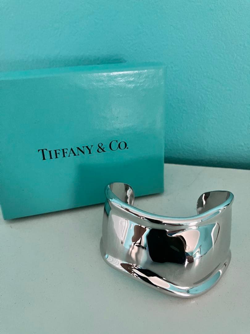 未使用級 ティファニー カフ ボーンカフ スモール AG925 左手 最終