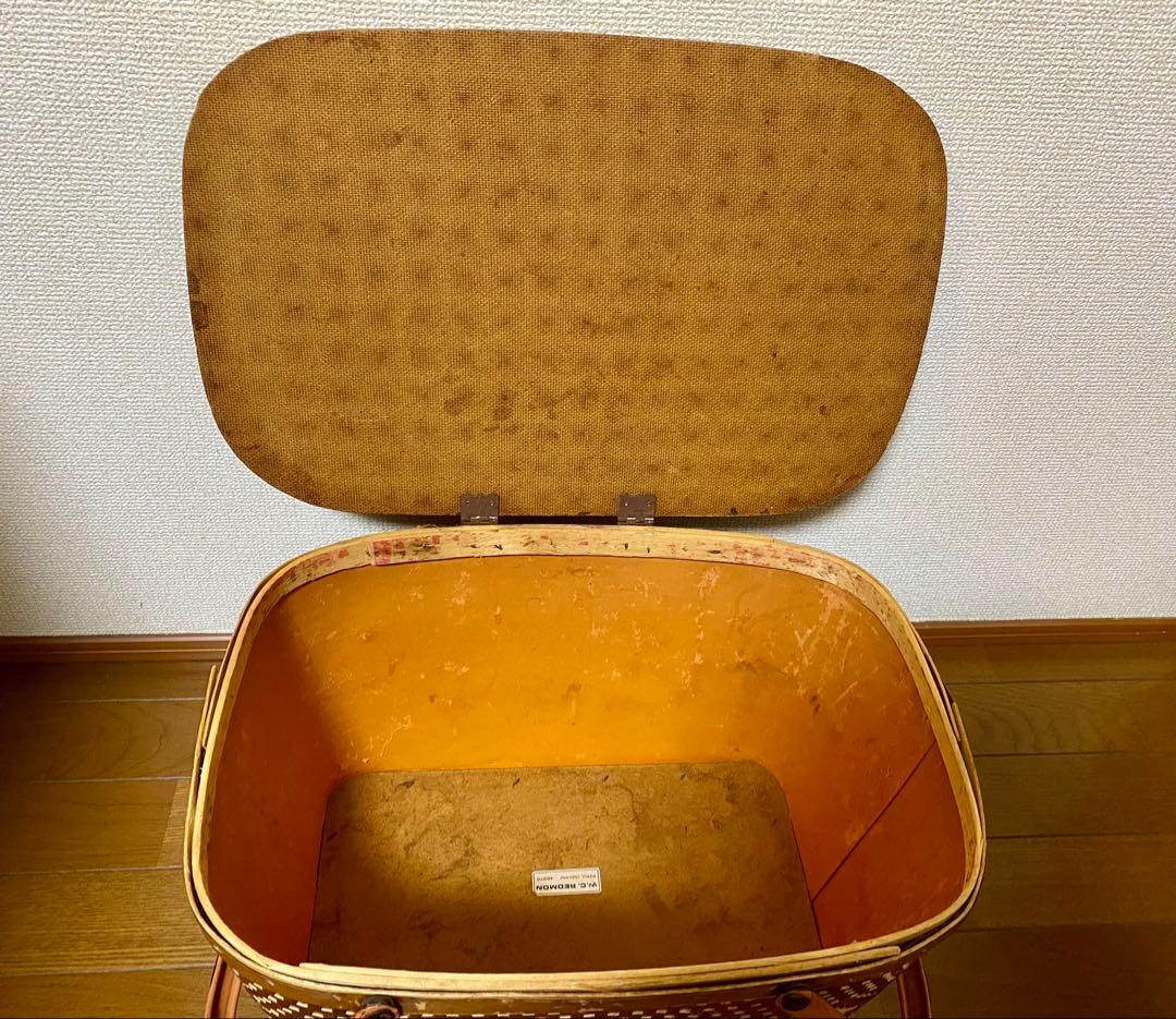 ピクニックバスケット アンティークバスケット　ヴィンテージ