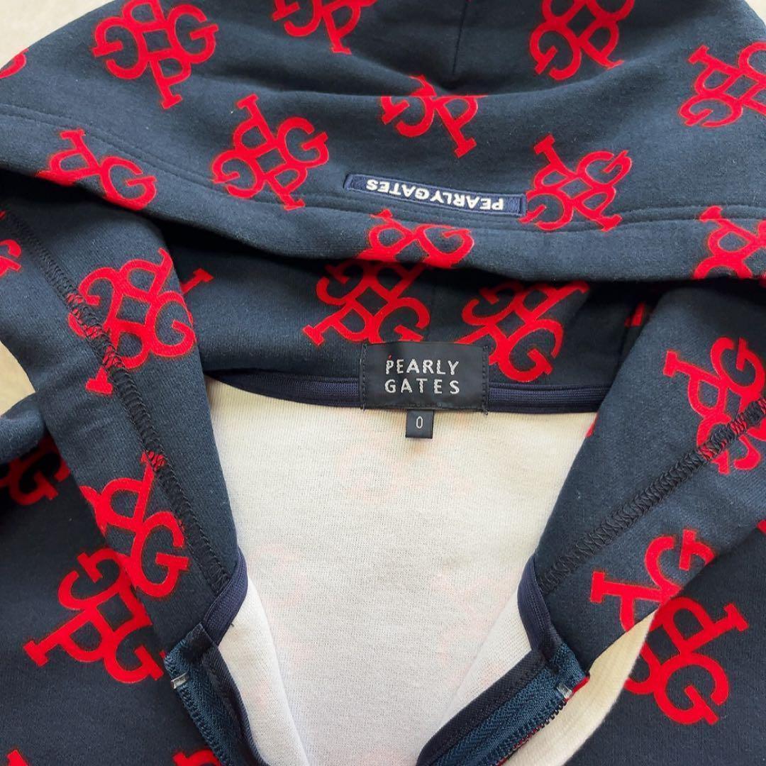 極美品　パーリーゲイツ　セットアップ　モノグラム　総柄　スウェット　パーカー