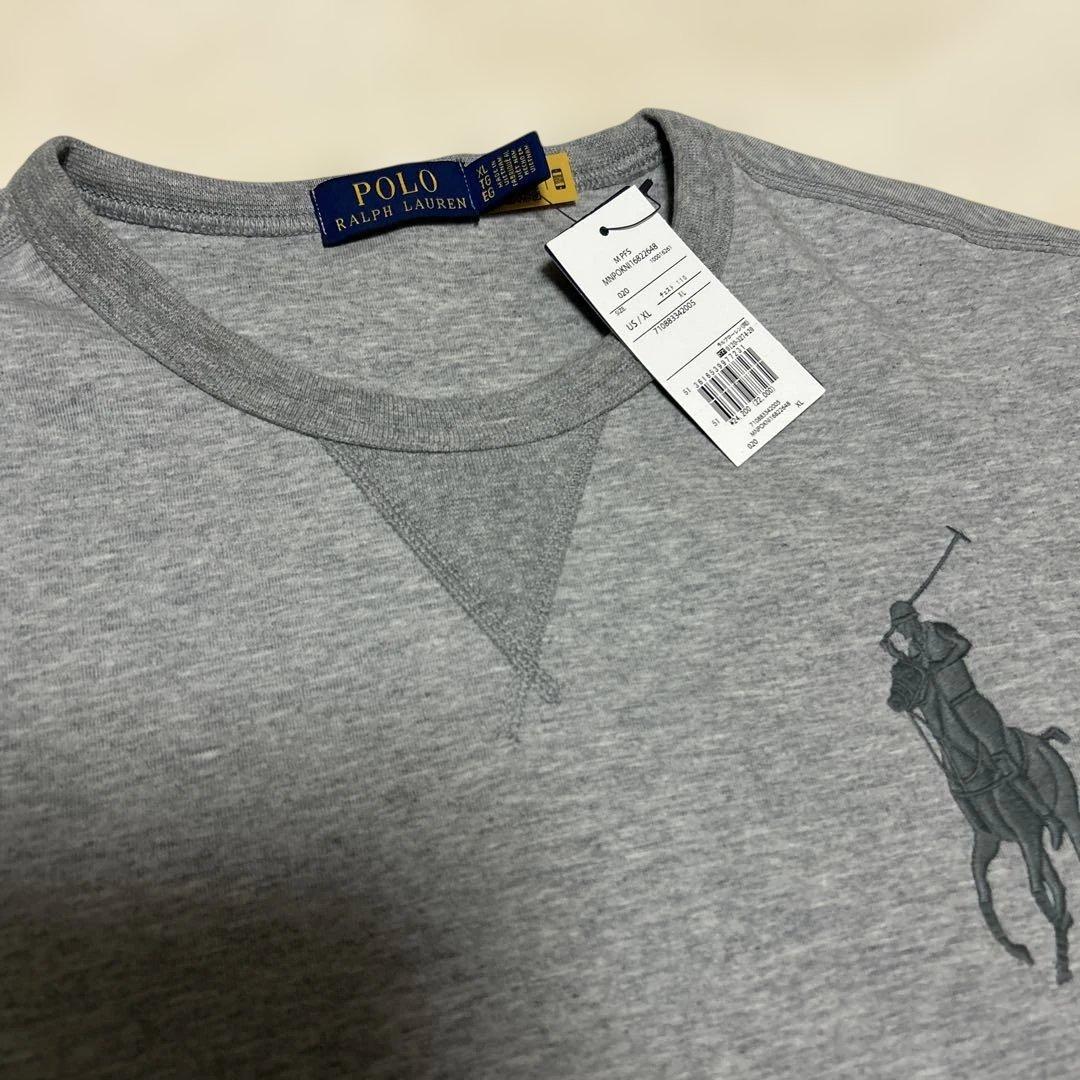 ラルフローレンビックポロトレーナーXLグレー