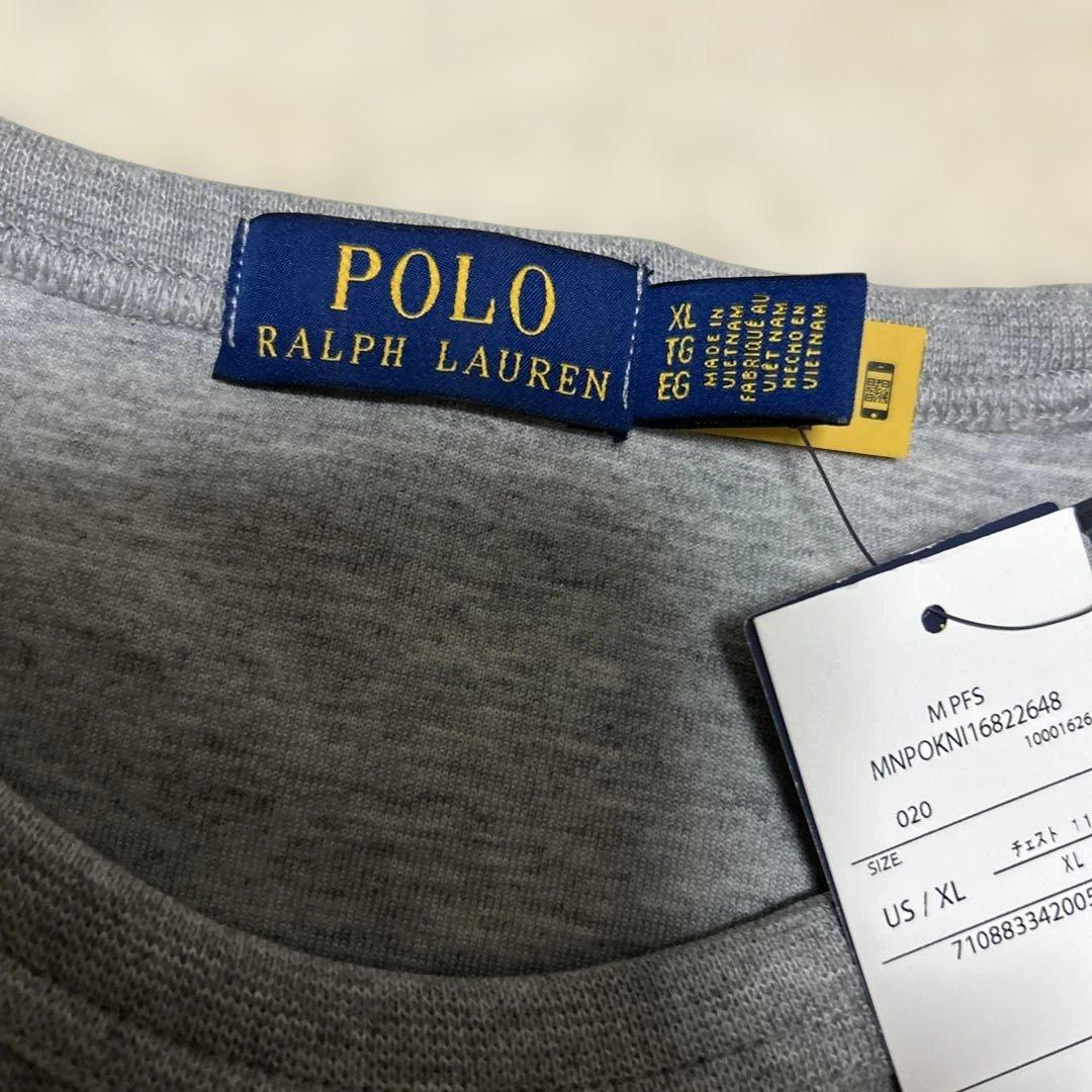 ラルフローレンビックポロトレーナーXLグレー
