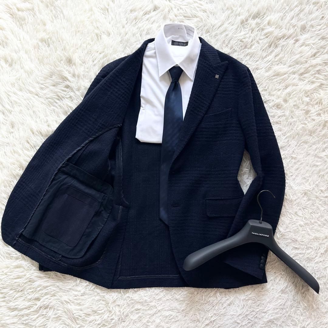 TAGLIATORE darwin ネイビー ウール ジャケット 50