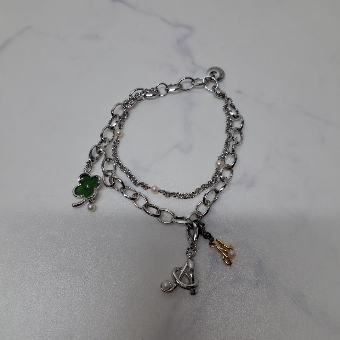 値下げ‼️トライバル リンク チェーン ブレスレット 希少シルバー950