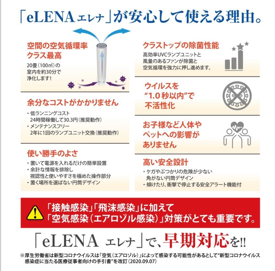 と*ん様 定価30万円 フジデノロ空気除菌装置 eLENAエレナDE-US30