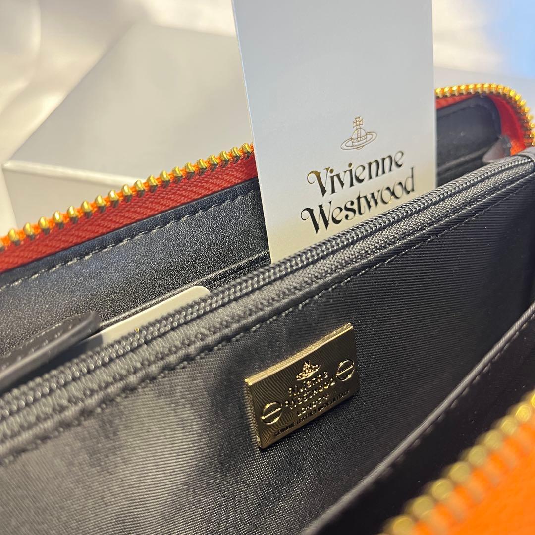 新品 Vivienne Westwood オレンジ 長財布